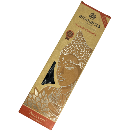 Incenso Tibetano Atração de Pimenta Laranja Incenso Aromanza Argentina - Incenso artesanal 8 palitos extra grossos