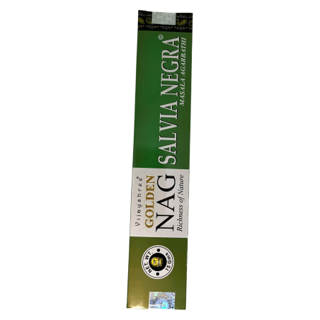 Tămâie Salvie Neagră GOLDEN NAG Parfum Vijayshree Salvie Neagră - 1 Pachet de 15gr.