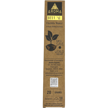 Florida Water Ritual Incense AROMA Florida Water Ritual - 20 gram box with inspiring message