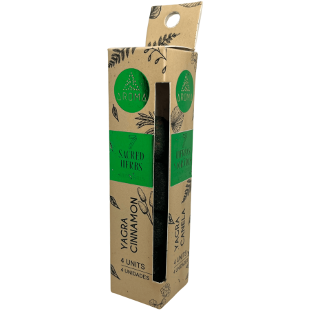Bombites Defumació Activada 7 Herbes Sagradas Yagra Canela Aroma Fragrances - Caixeta de 4 boixos inciens
