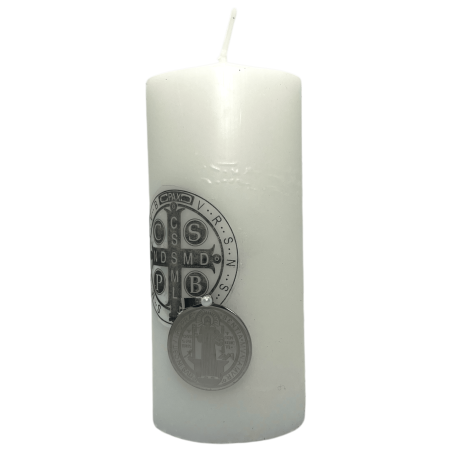 Candela Esoterica San Benito per la Protezione e Allontanare i Mali - Include Medaglia, Rituale e Olio