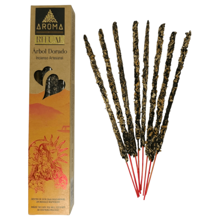 Golden Tree Ritual Rökelse AROMA Artisan Rökelse - 20 grams ask med inspirerande budskap
