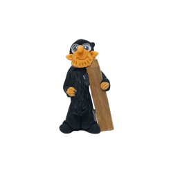 Elf cu Palo Santo și Turmalină 5cm Negru - Ține...