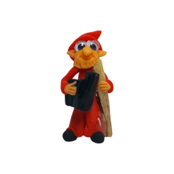 Goblin com Palo Santo e Turmalina 5cm Vermelho...