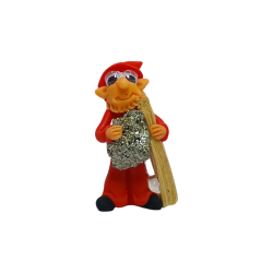 Duende amb Palo Santo i Pirita 5cm color Roig -...