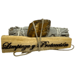 White Sage, Palo Santo and Tiger's Eye Bundle -...