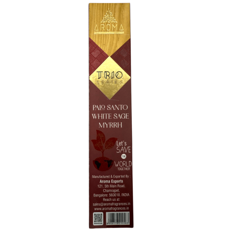 Wierook AROMA Trio Palo Santo, Witte Salie en Mirre - Trio Series 1 pakje 15gr.