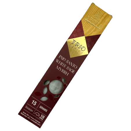 Incenso AROMA Trio Palo Santo, Salvia Bianca e Mirra - Serie Trio 1 confezione 15gr.