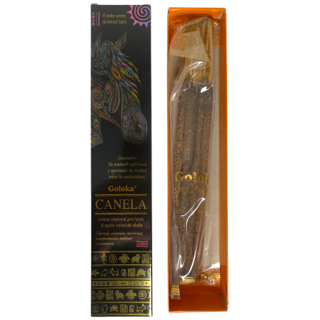 Animal Spirits Incense Cinnamon Horse Incense Goloka - Pack of 8 organic incense sticks