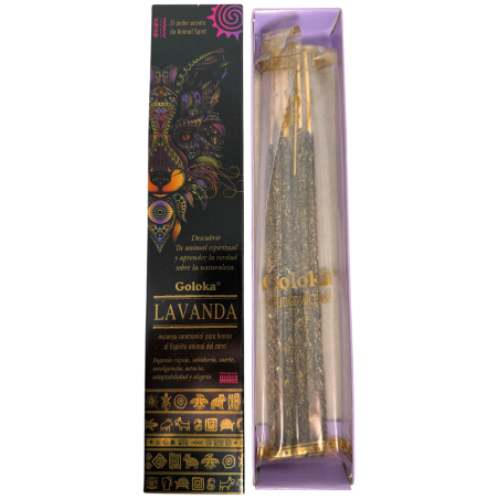 بخور الروحية اللافندر والثعلب - عبوة من 8 أعواد بخور عضوية