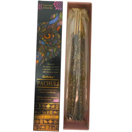 Incenso Animal Spirits Patchouli Coruja Goloka - Pacote de 8 incensos orgânicos