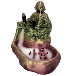 Brûleur d’encens Bouddha avec symbole OM -...