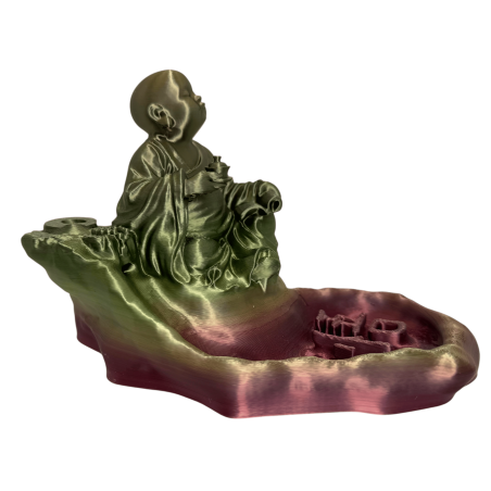 Arzător de tămâie Buddha cu simbol OM - Cascada de tămâie Reflux