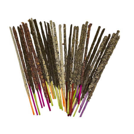 Kit Encens Bio Premium Aromanza - 30 barres aromatiques naturelles bio et 1 porte-encens