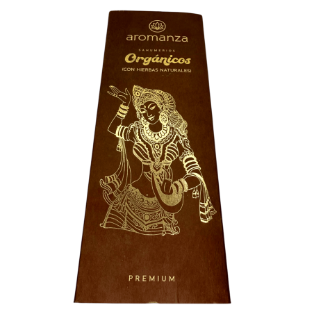 Kit Incenso Orgânico Premium Aromanza - 30 barras de variedades aromáticas orgânicas naturais e 1 porta-incenso
