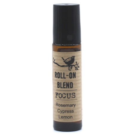 Roll-on Blend of Essential Oils Focus Rosemary, Cypress and Lemon with vitamin E - 10ml.