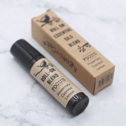 Roll-on Blend of Essential Oils Focus Rosemary, Cypress and Lemon with vitamin E - 10ml.