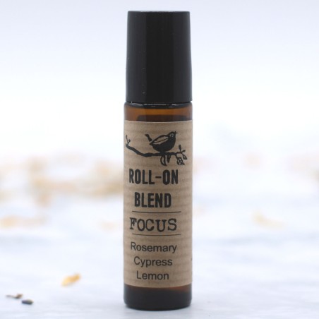 Mistura Roll-on de Óleos Essenciais Focus Alecrim, Cipreste e Limão com vitamina E - 10ml.
