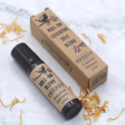 Mistura de Óleos Essenciais Roll-on Energy Toranja, Tangerina e Lima com vitamina E - 10ml.