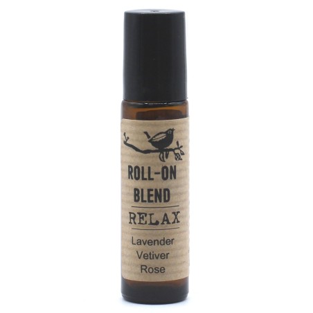 Roll-on Ätherische Ölmischung Entspannung Lavendel, Vetiver und Rose mit Vitamin E - 10ml.