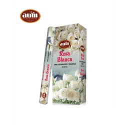 Incienso Rosa Blanca AUM Fragrances - Caja de 6...