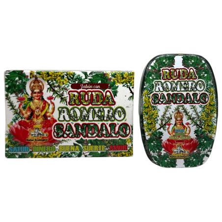 Sapone Esoterico Ruta, Rosmarino e Sandalo Mistico Esoterico 100gr. - Salute, Denaro, Buona Fortuna e Amore