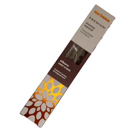 Incienso Olíbano i Clavo Premium Nirvana Brasil Tranquil·litat i Confiança - 5 varetes gruixutes artesanals - Fet al Brasil