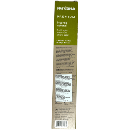 Palo Santo Rökelse, Frankincense & Myrra Premium Nirvana Brazil Purification - 5 tjocka handgjorda pinnar - Tillverkad i Brasili