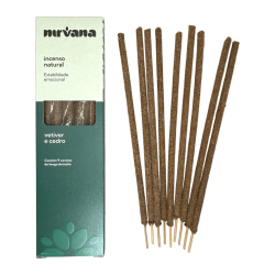 Incienso Vetiver y Cedro Natural Nirvana Brasil...