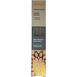 Incienso Breu Blanco y Mirra Premium Nirvana Brasil Purificación Meditación  - 5 varillas gruesas artesanales - Hecho en Brasil