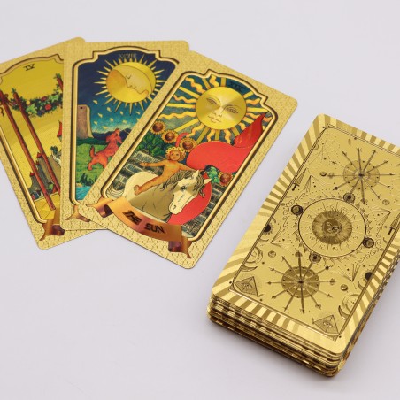 Gyllene Tarot Kort Set - 78 Kort