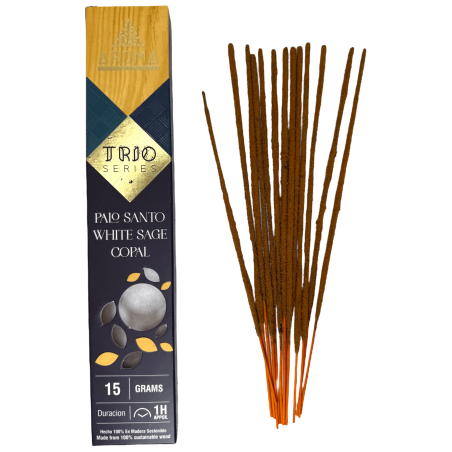 Tămâie AROMA Trio Palo Santo, Salvie Albă și Copal - Trio Seria 1 pachet 15gr.