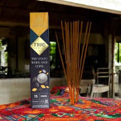 Rökelse AROMA Trio Palo Santo, Vit Salvia och Copal - Trio Series 1 pack 15gr.