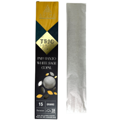 Räucherstäbchen AROMA Trio Palo Santo, Weißer Salbei und Copal - Trio Serie 1 Packung 15gr.