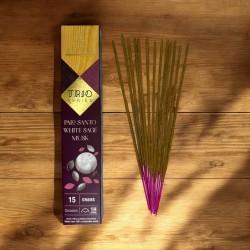 Rökelse AROMA Trio Palo Santo, vit salvia och mysk - Trio Series 1 pack 15gr.
