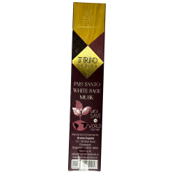 البخور AROMA تريو بالو سانتو ، وايت سيج والمسك - تريو سيريز 1 عبوة 15 غرام.