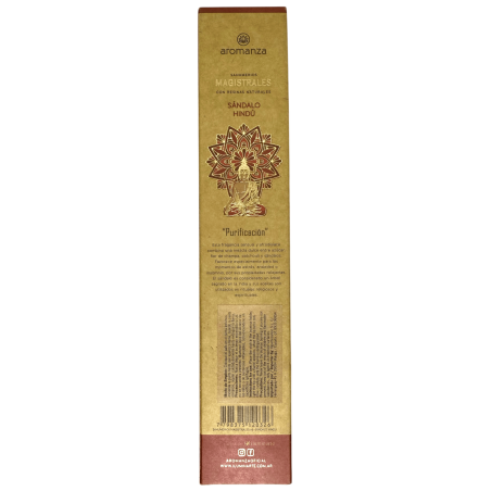 Encens magistral Encens Santal Bois de Santal Aromanza Argentina 8 bâtonnets épais aux Résines Naturelles - Purification