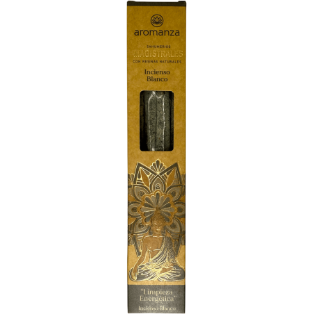 Incenso Magisterial Aromas de Incenso Branco Argentina 8 barras grossas com Resinas - Limpeza Energética