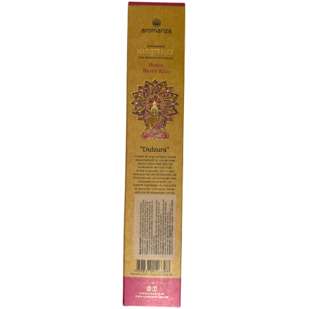 Magisterial Pink Berry Kiss Incense Aromanza Argentina 8 thick bars with Natural Resins - Sweetness