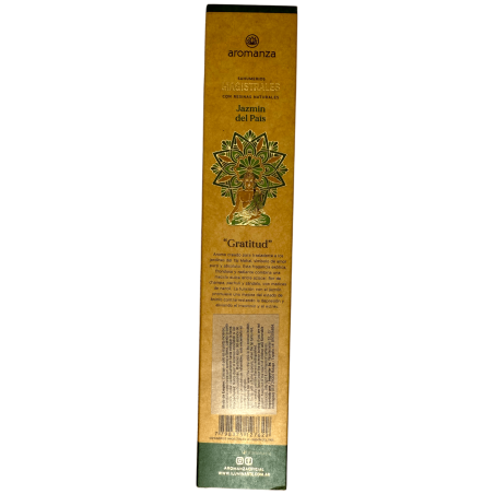 Sahumeris Magistrals Jazmín del País Inciensos Aromanza Argentina 8 barretes gruixutes amb Resines Naturals - Gratitud