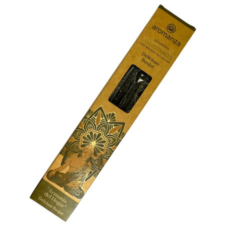 Mästerlig rökelse Benzoin Läcker rökelse Aromanza Argentina 8 tjocka barer med naturliga hartser - Armonia Hogar