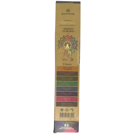 Magistrale Wierook Variëteit Harsen Aromanza Argentina 8 dikke staven met Natuurlijke Harsen - 8 harsen