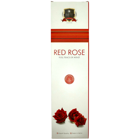 Incenso Rosa Vermelha Alaukik 30gr. - Incenso Masala