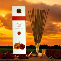 Różowe Kadzidło i Miód Alaukik 30gr. - Kadzidło Masala