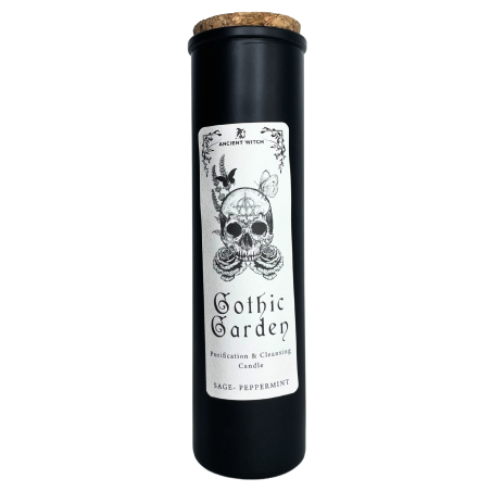 Antika häxrenande ljus - Gothic Garden - 50h - Salvia och mynta - Rening och Rengöring