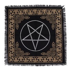 Mantel de Altar con flecos Esotérico Pentágono...