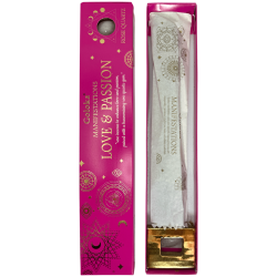 Incienso Goloka Manifestacions Amor i Passió Incienso Rosa amb Mineral de Cuarzo Rosa - 15gr.