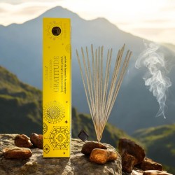 Encens Goloka Gratitude Manifestations Encens Encens avec Oeil de Tigre Minéral - 15gr.