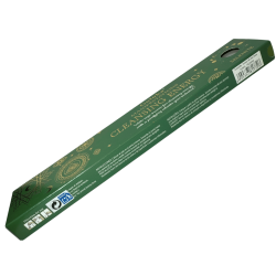 Incenso Goloka Incenso Manifestações de Energia Limpeza Sálvia Branca com Mineral Selenita - 15gr.