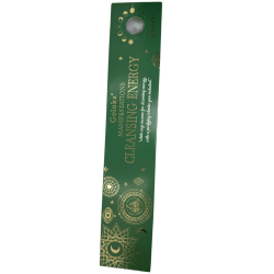 Goloka Encens Manifestations Énergie Nettoyant Encens Sauge Blanche avec Minéral de Sélénite - 15gr.